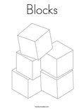Blocks Coloring Page