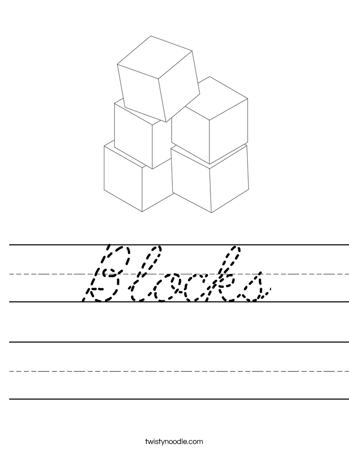 Blocks Worksheet