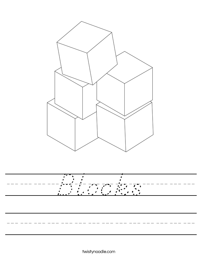 Blocks Worksheet