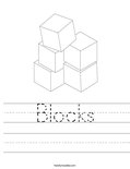 Blocks Worksheet