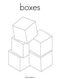 boxesColoring Page