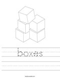 boxes Worksheet
