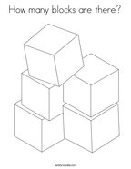 How many blocks are there Coloring Page