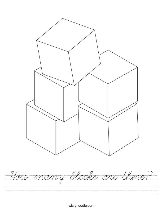 How many blocks are there? Worksheet