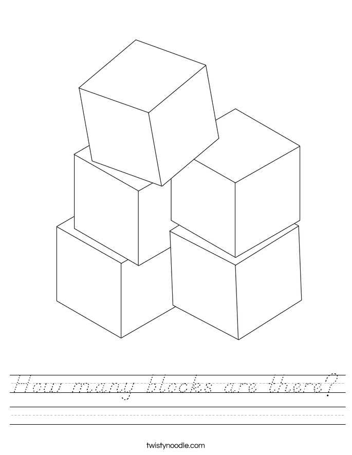 How many blocks are there? Worksheet