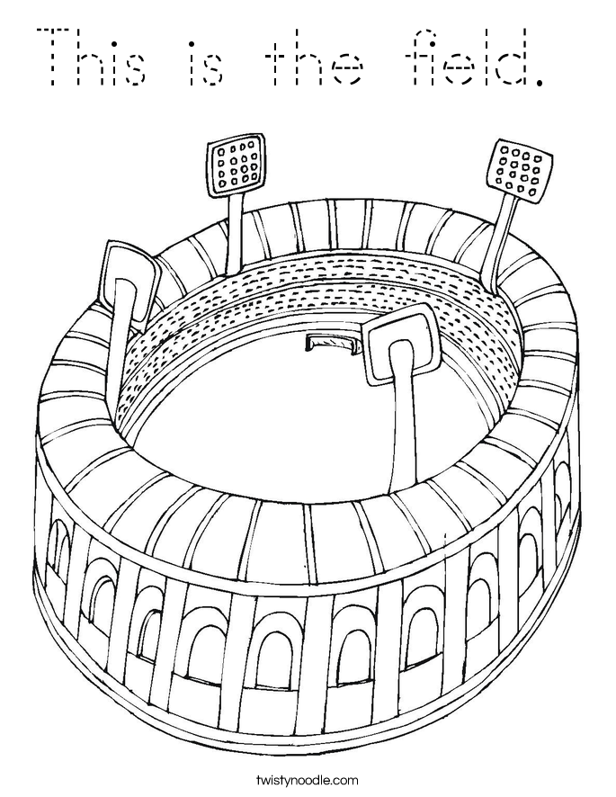 This is the field.  Coloring Page
