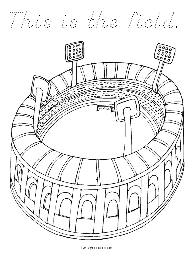 This is the field.  Coloring Page