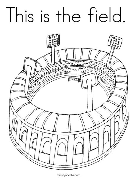 Stadium Coloring Page