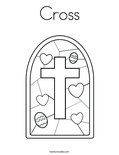 Cross Coloring Page