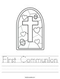 First Communion Worksheet