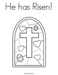 He has Risen!Coloring Page