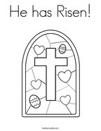 He has Risen Coloring Page