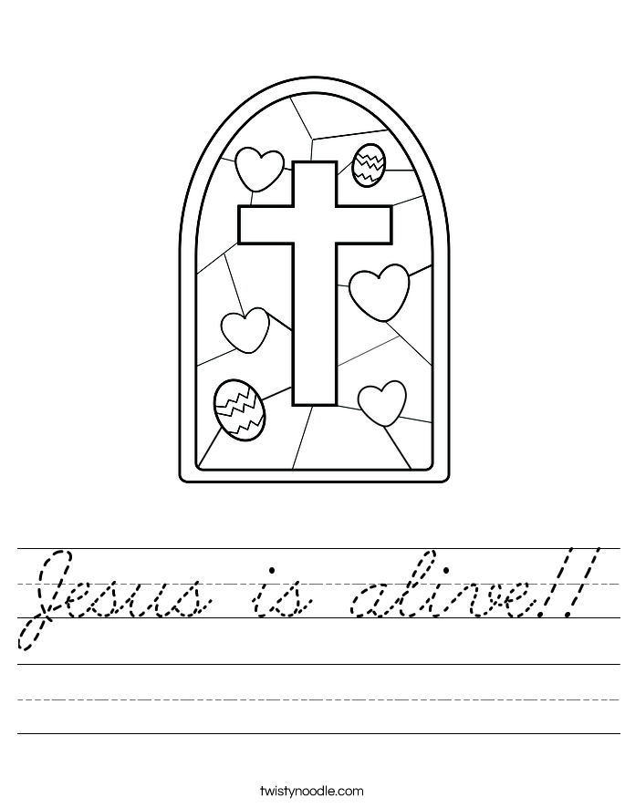 Jesus is alive!! Worksheet