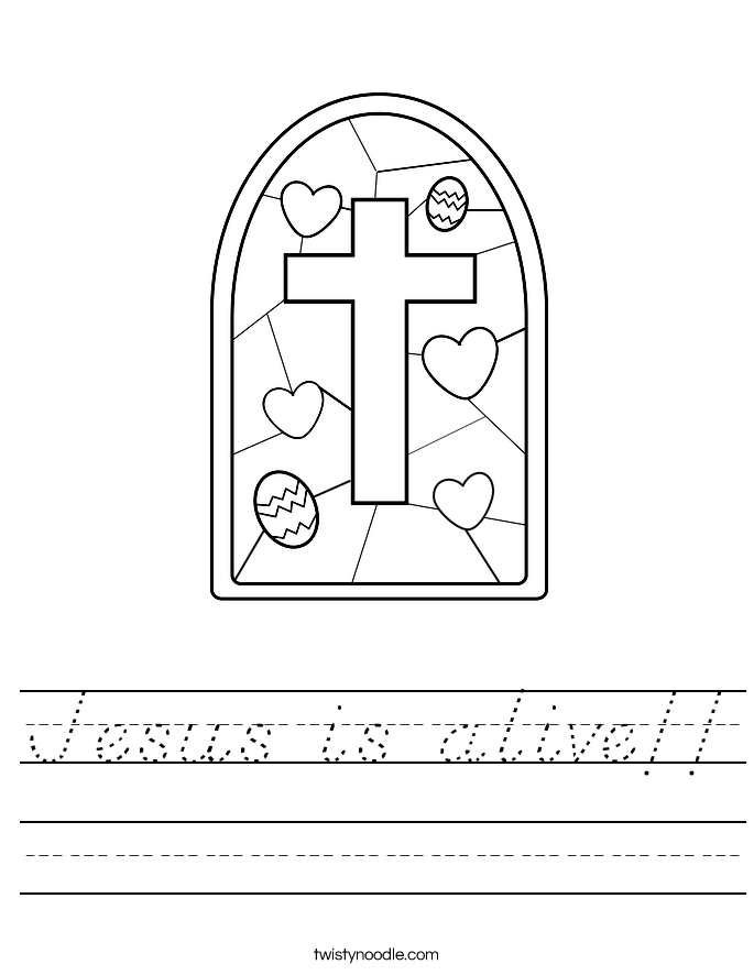 Jesus is alive!! Worksheet