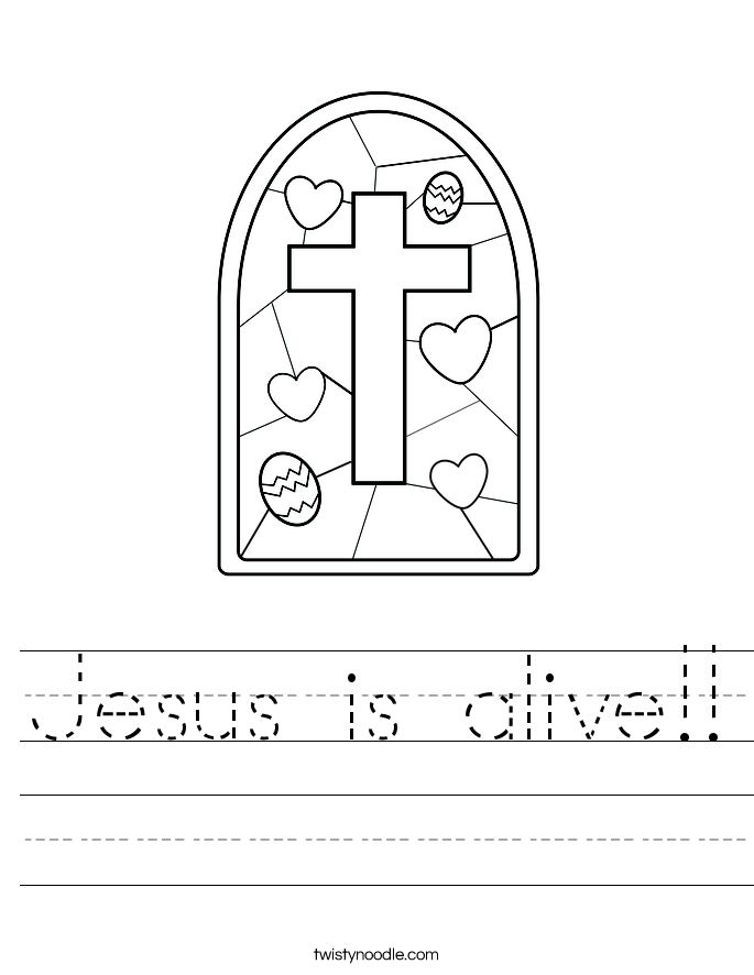 Jesus is alive!! Worksheet