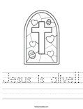 Jesus is alive!! Worksheet