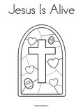 Jesus Is Alive Coloring Page