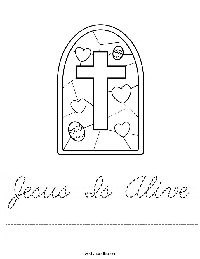 Jesus Is Alive Worksheet
