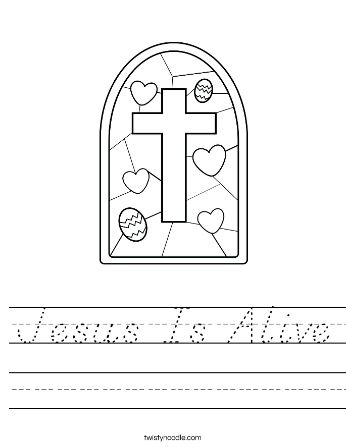 Jesus Is Alive Worksheet