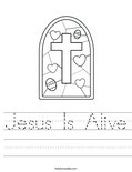 Jesus Is Alive Worksheet