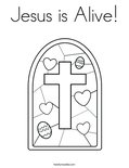 Jesus is Alive Coloring Page - Twisty Noodle
