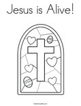 Jesus is Alive! Coloring Page