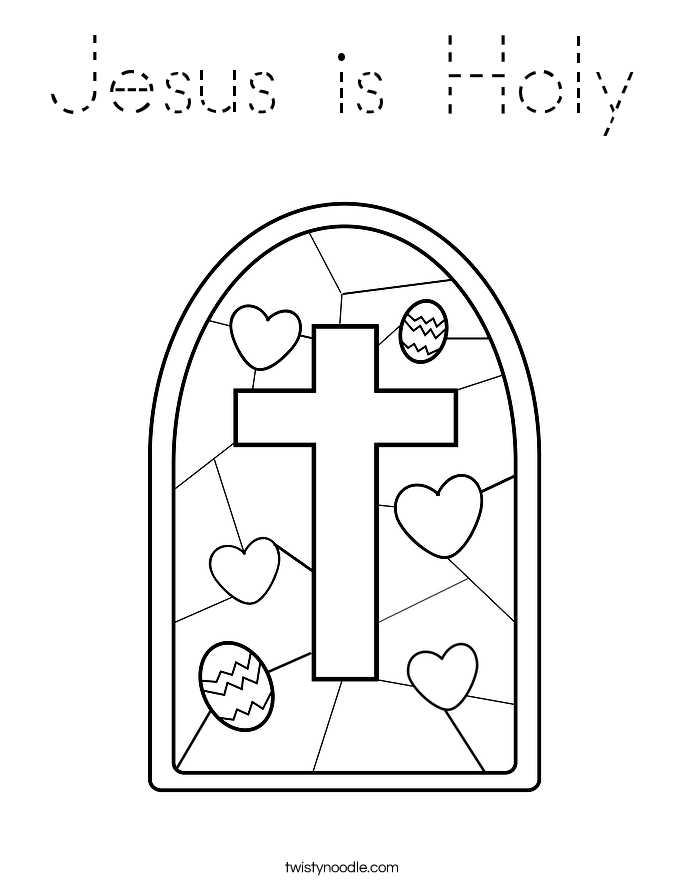 Jesus is Holy Coloring Page
