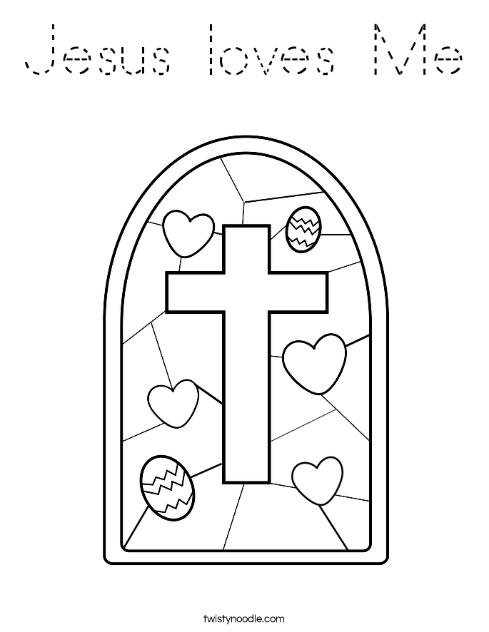 Jesus loves Me Coloring Page