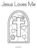 Jesus Loves Me Coloring Page