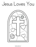 Jesus Loves You Coloring Page