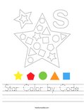 Star Color by Code Worksheet