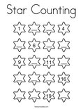 Star Counting Coloring Page