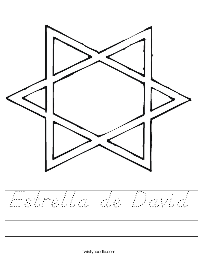 Estrella de David Worksheet
