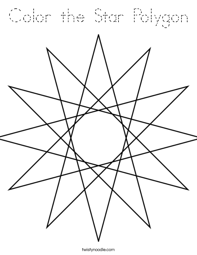Color the Star Polygon Coloring Page