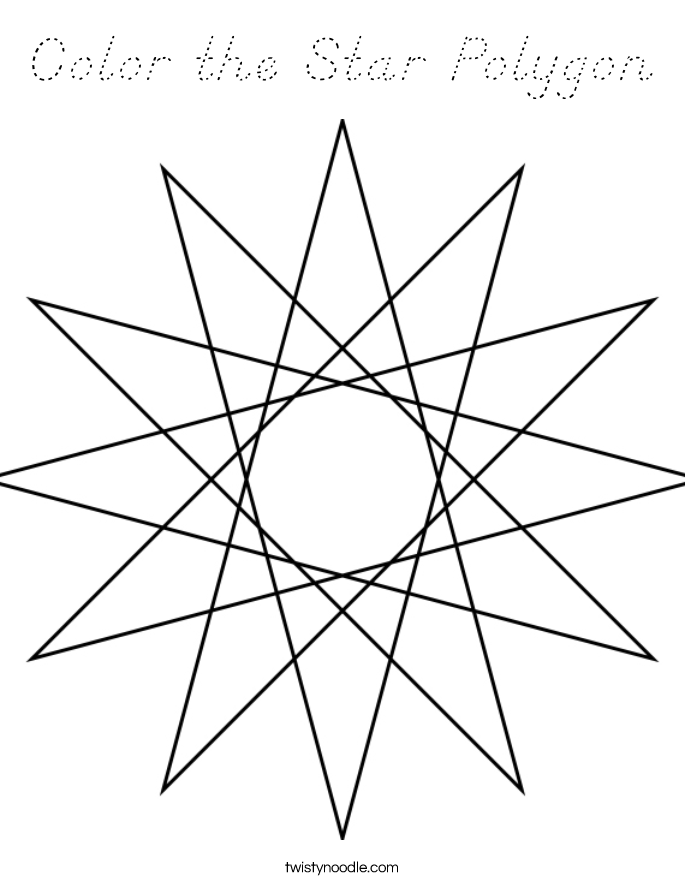 Color the Star Polygon Coloring Page