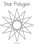 Star PolygonColoring Page