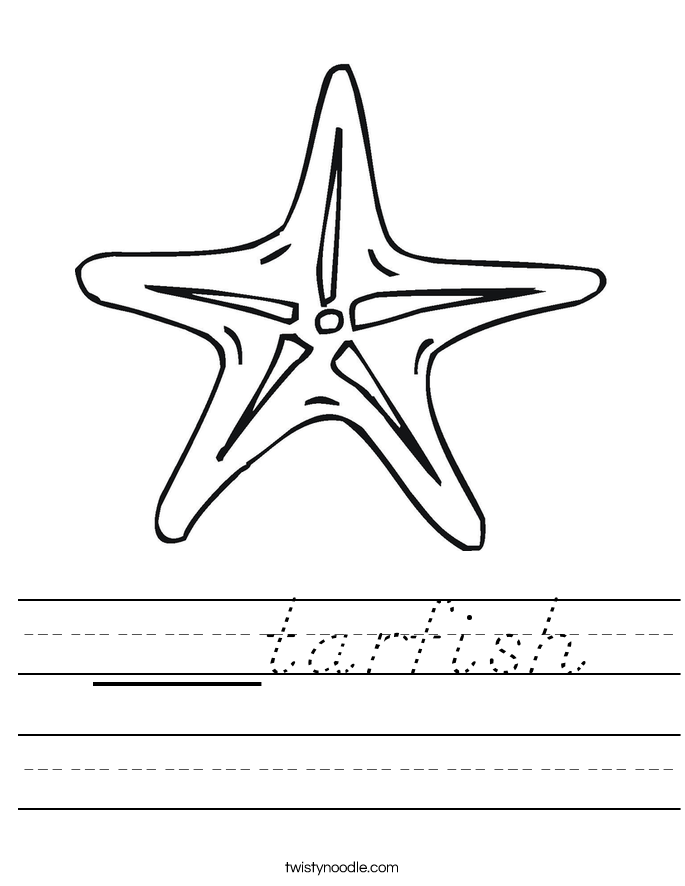 ___tarfish Worksheet