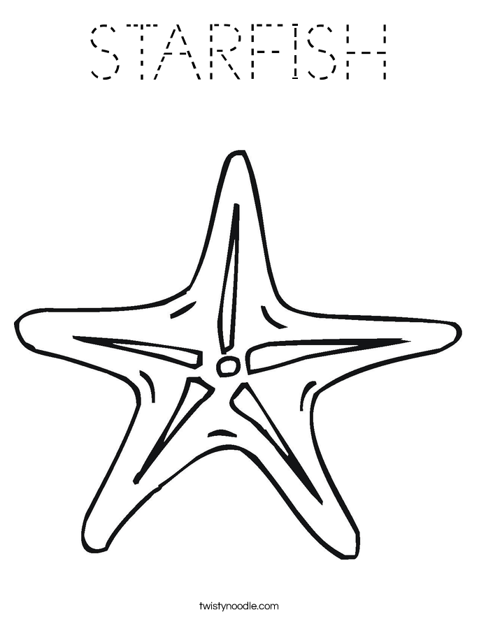 STARFISH Coloring Page