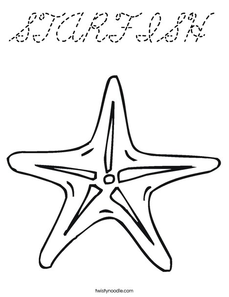 Sea Star Coloring Page