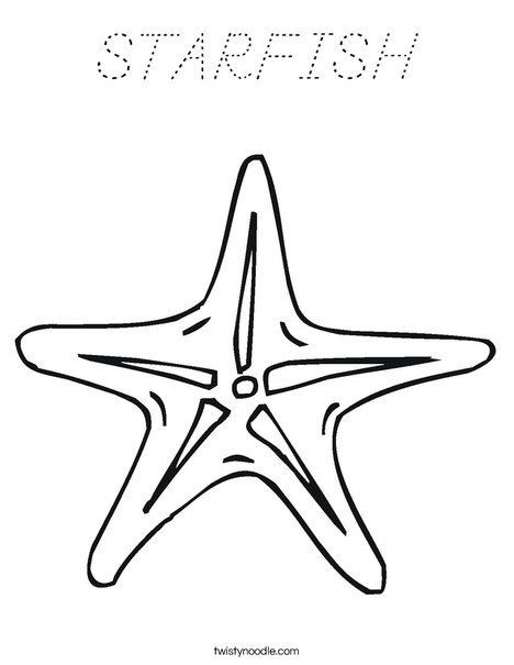 Sea Star Coloring Page