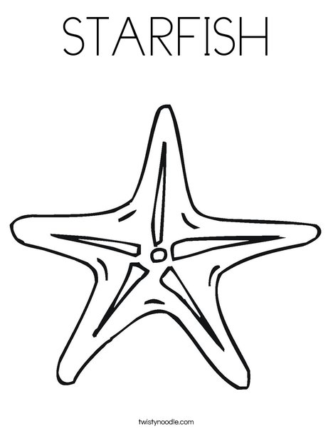 Sea Star Coloring Page