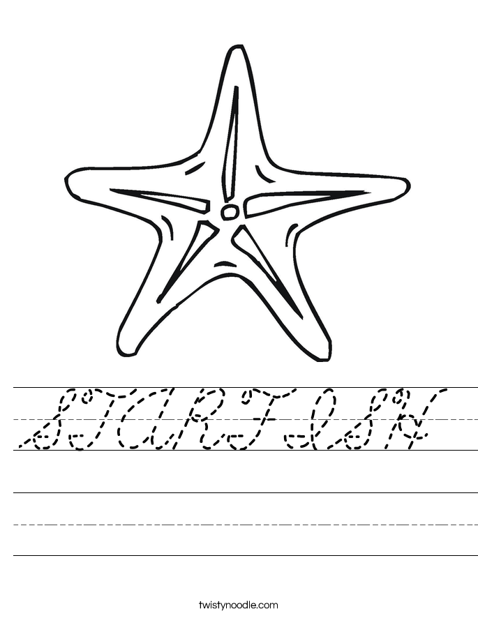 STARFISH Worksheet