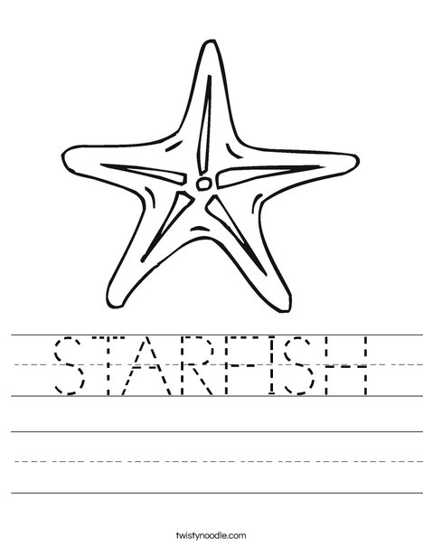 Sea Star Worksheet