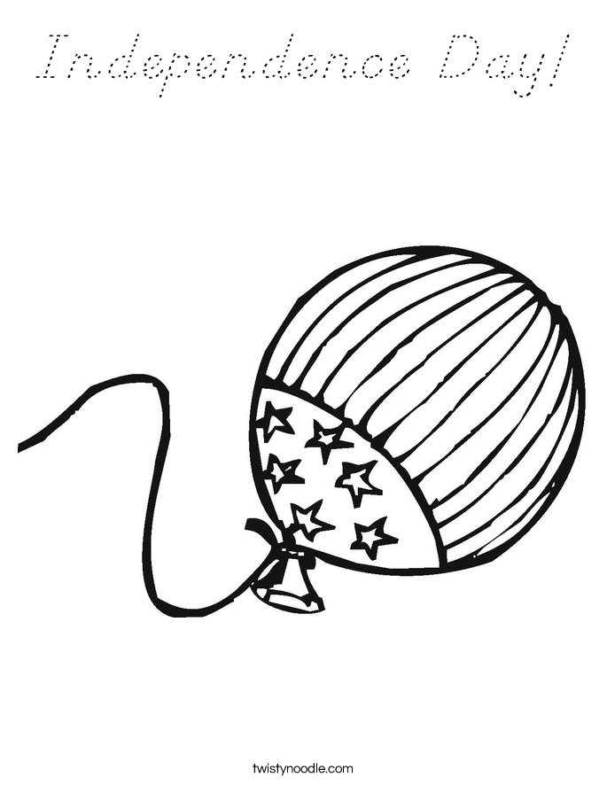 Independence Day! Coloring Page