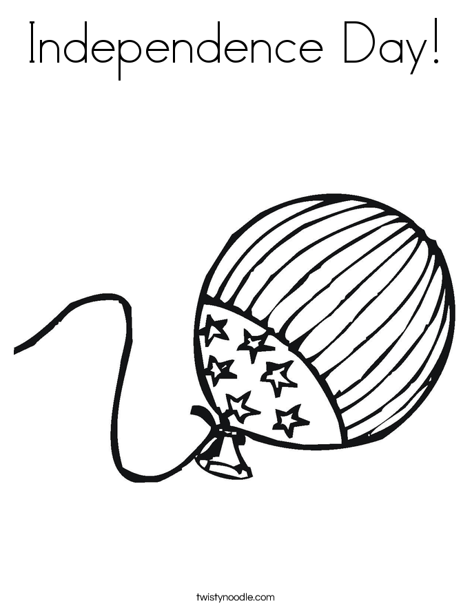 Independence Day! Coloring Page