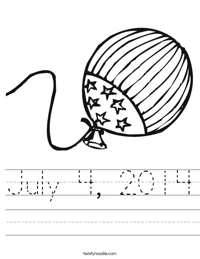 July 4, 2014 Worksheet