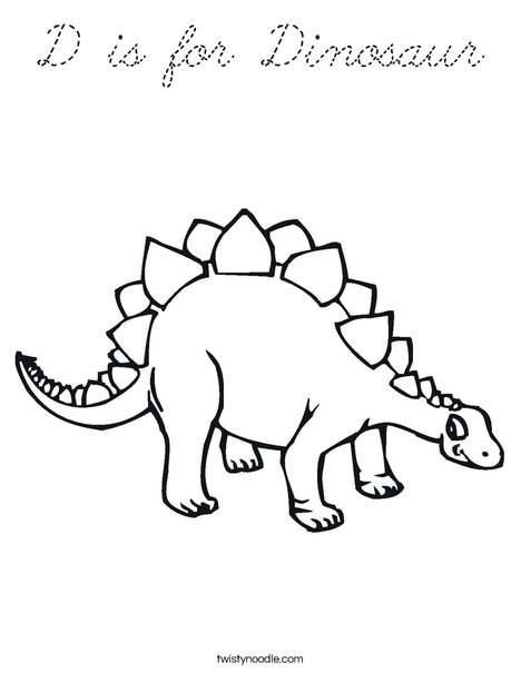 Stegasaurus Coloring Page