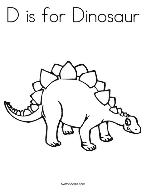 Stegasaurus Coloring Page