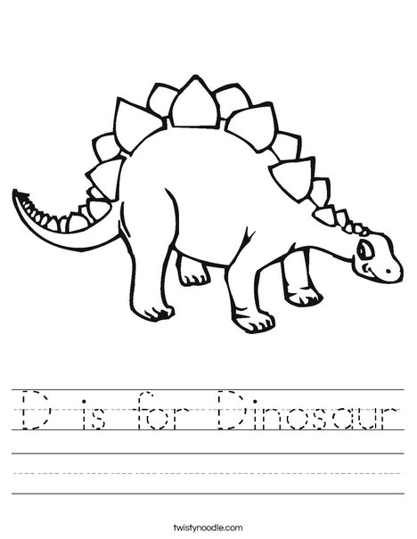 Stegasaurus Worksheet