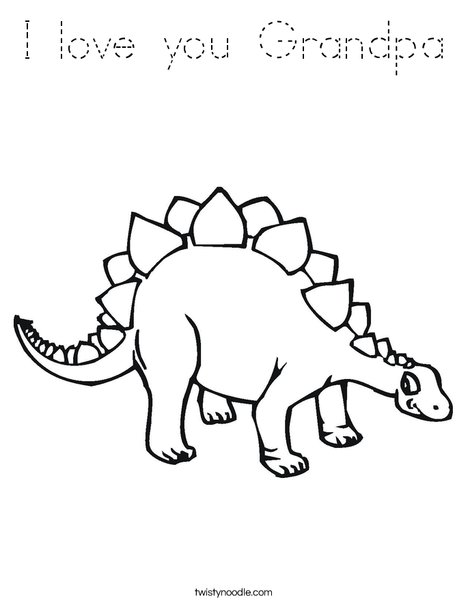 Stegasaurus Coloring Page
